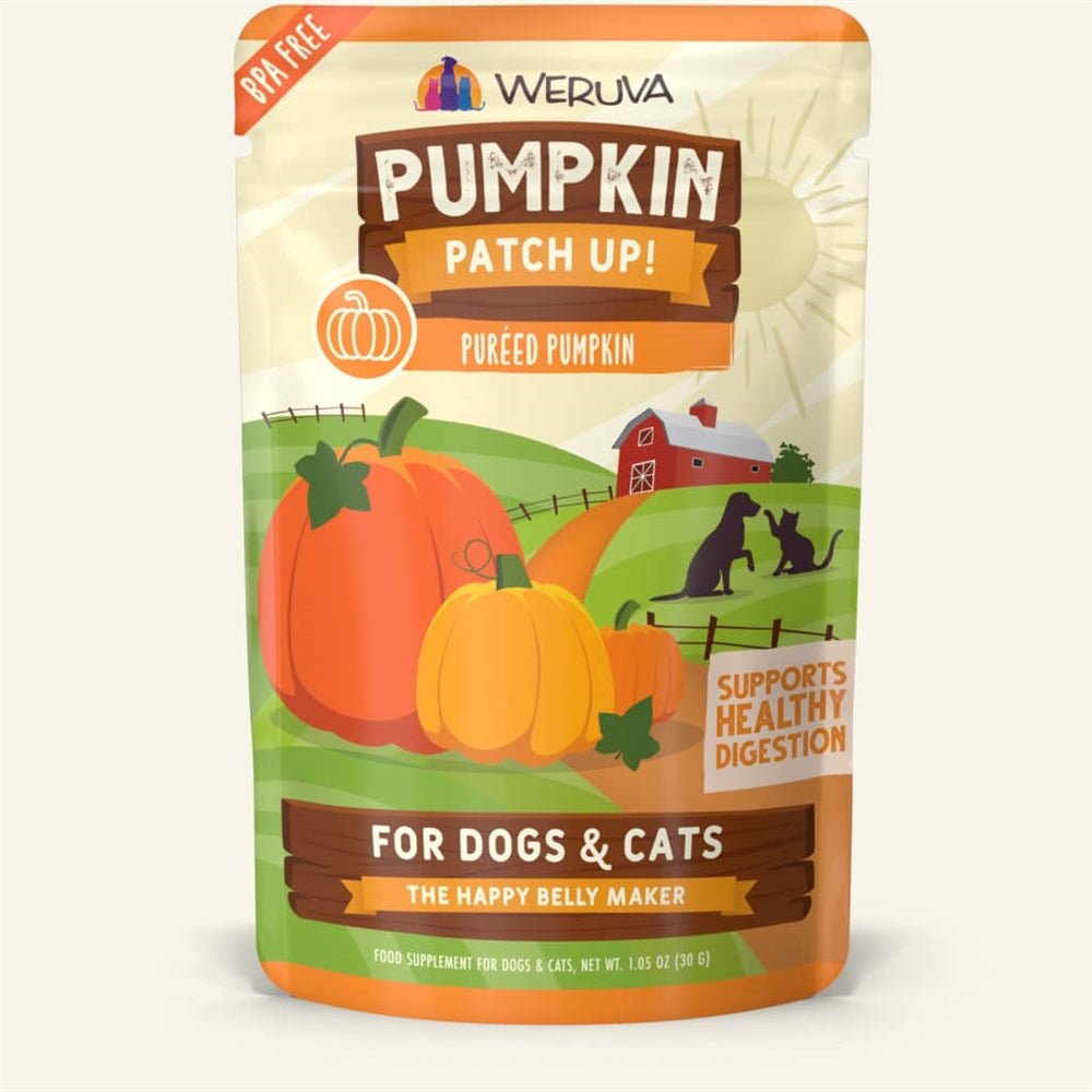 Weruva Dog Pured Pumpkin Supplement 1.05oz. Pouch (Case of 12)