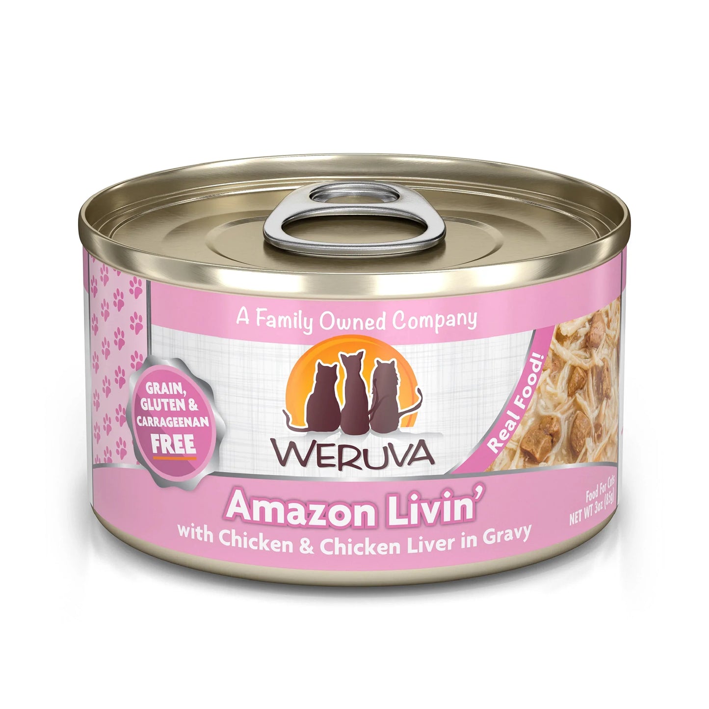 Weruva Cat Nine Liver with Chicken and Chicken Liver in Gravy 3oz. (Case of 24)