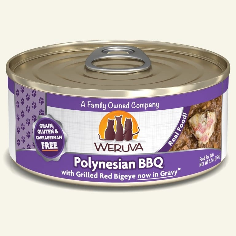 Weruva Cat Polynesian BBQ with Grilled Red Bigeye in Gravy 5.5oz. (Case of 24)