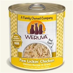 Weruva Cat Paw Lickin Chicken Chicken Recipe in Gravy 10oz. (Case of 12)