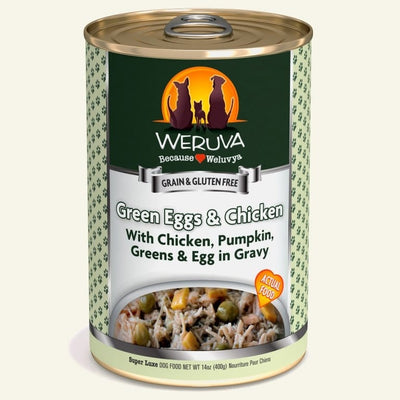 Weruva Dog Green Eggs And Chicken With Chicken; Pumpkin; Greens And Egg In Gravy 14oz. (Case of 12)