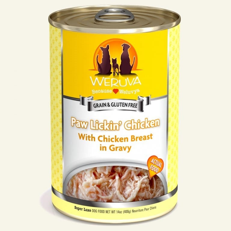 Weruva Dog Paw Lickin Chicken With Chicken Breast In Gravy 14oz. (Case of 12)