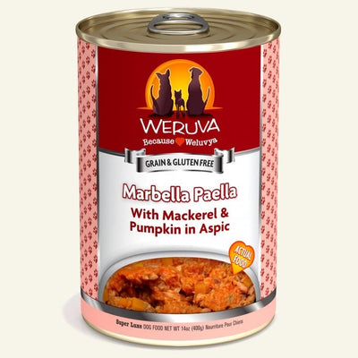 Weruva Dog Marbella Paella With Mackerel And Pumpkin In Aspic 14oz. (Case of 12)