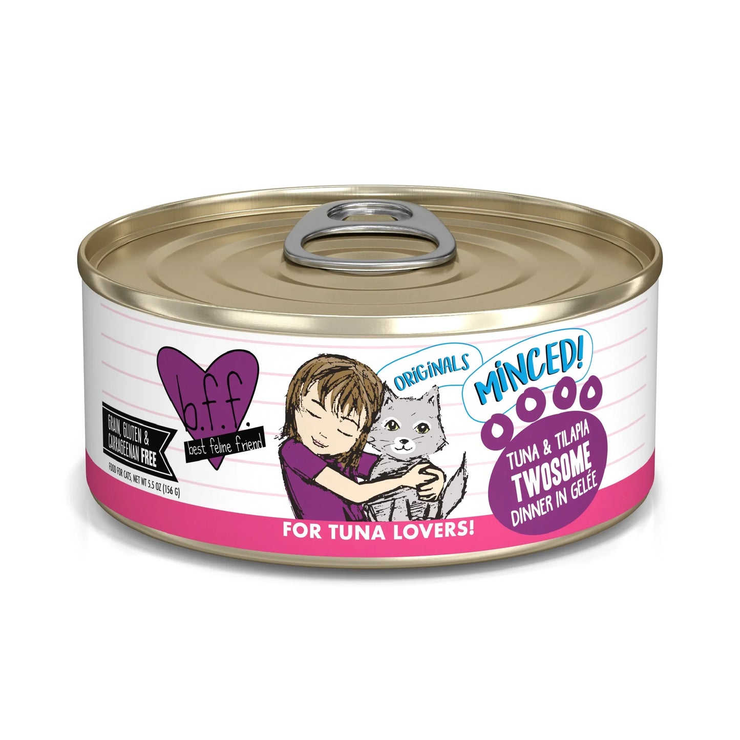 BFF Cat Tuna and Tilapia Twosome Dinner in Gele 5.5oz. (Case of 24)