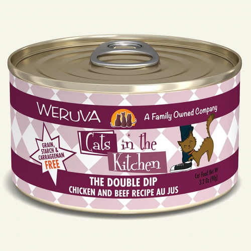 Cats In The Kitchen The Double Dip Chicken and Beef Recipe 3.2oz. (Case of 24)