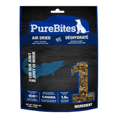 Purebites Freeze Dried Dog Treats Cod Skin 4.8oz.