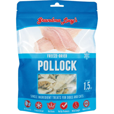 Grandma Lucys Dog Cat Freeze-Dried Singles Pollock 1.5oz.