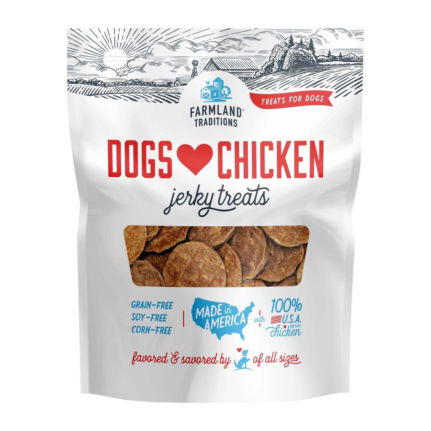 Farmland Traditions Dogs Love Chicken Jerky Dog Treats 1ea/48oz.