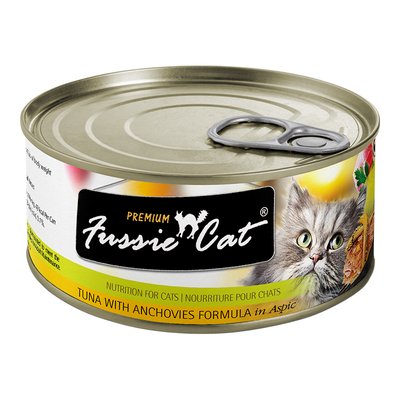 **Fussie Cat Premium Tuna Anchovy In Aspic 2.82oz. (Case of 24)