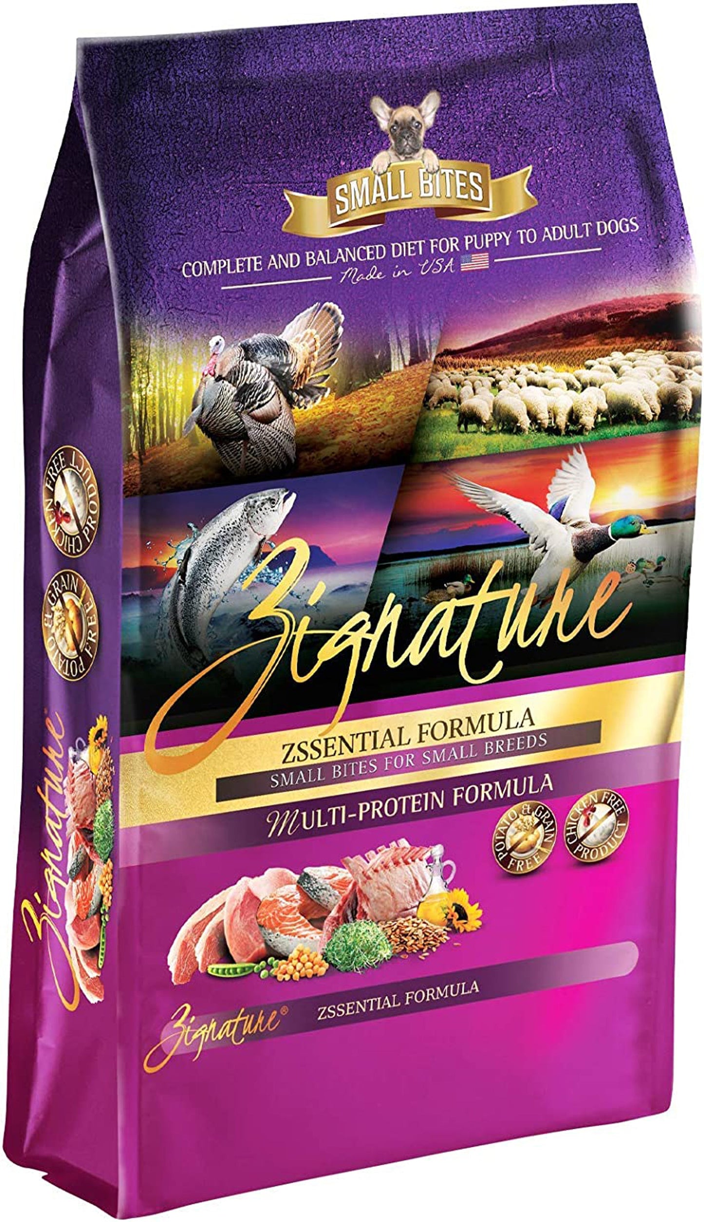 **Zignature Dog 4Lb.  Small Bite Zssentials