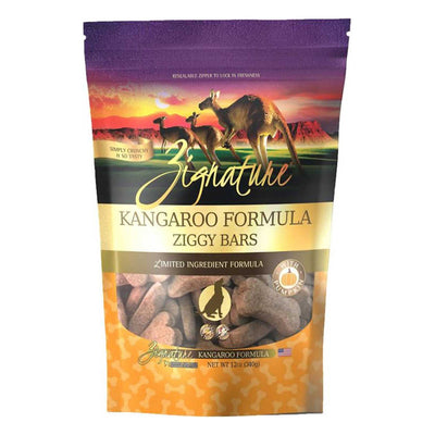 **Zignature Dog Ziggy Bar Treat Kangaroo 12oz.