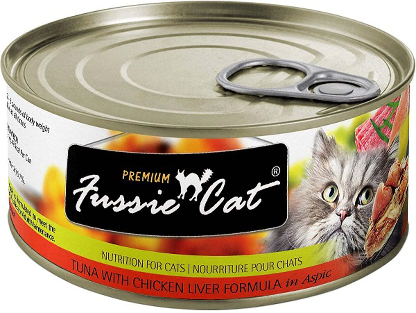 Fussie Cat Premium Tuna Chicken liver In Aspic 2.82oz. (Case of 24)