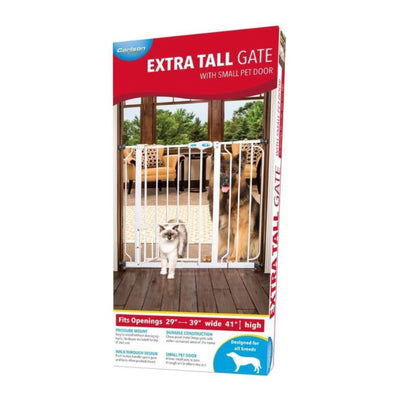 Carlson Expandable Extra Tall Walk-Thru Pet Gate White 29-36.5 X 36in.