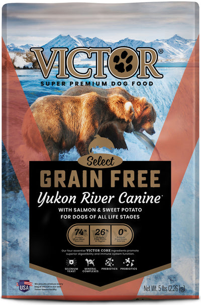 Victor Super Premium Dog Food Select Grain Free Dry Dog Food Yukon River 1ea/5 lb