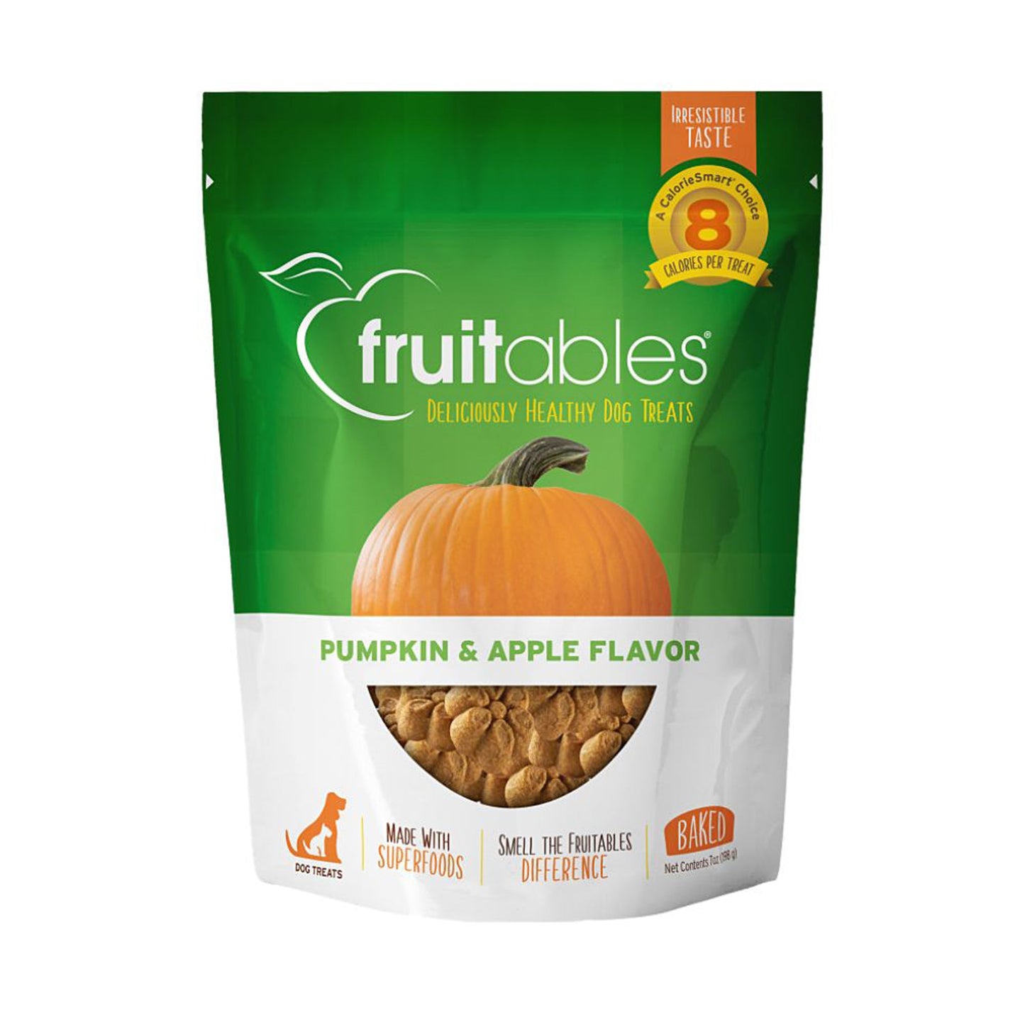 Fruitables Crunchy Baked Dog Treats Pumpkin Apple 1ea/7 oz