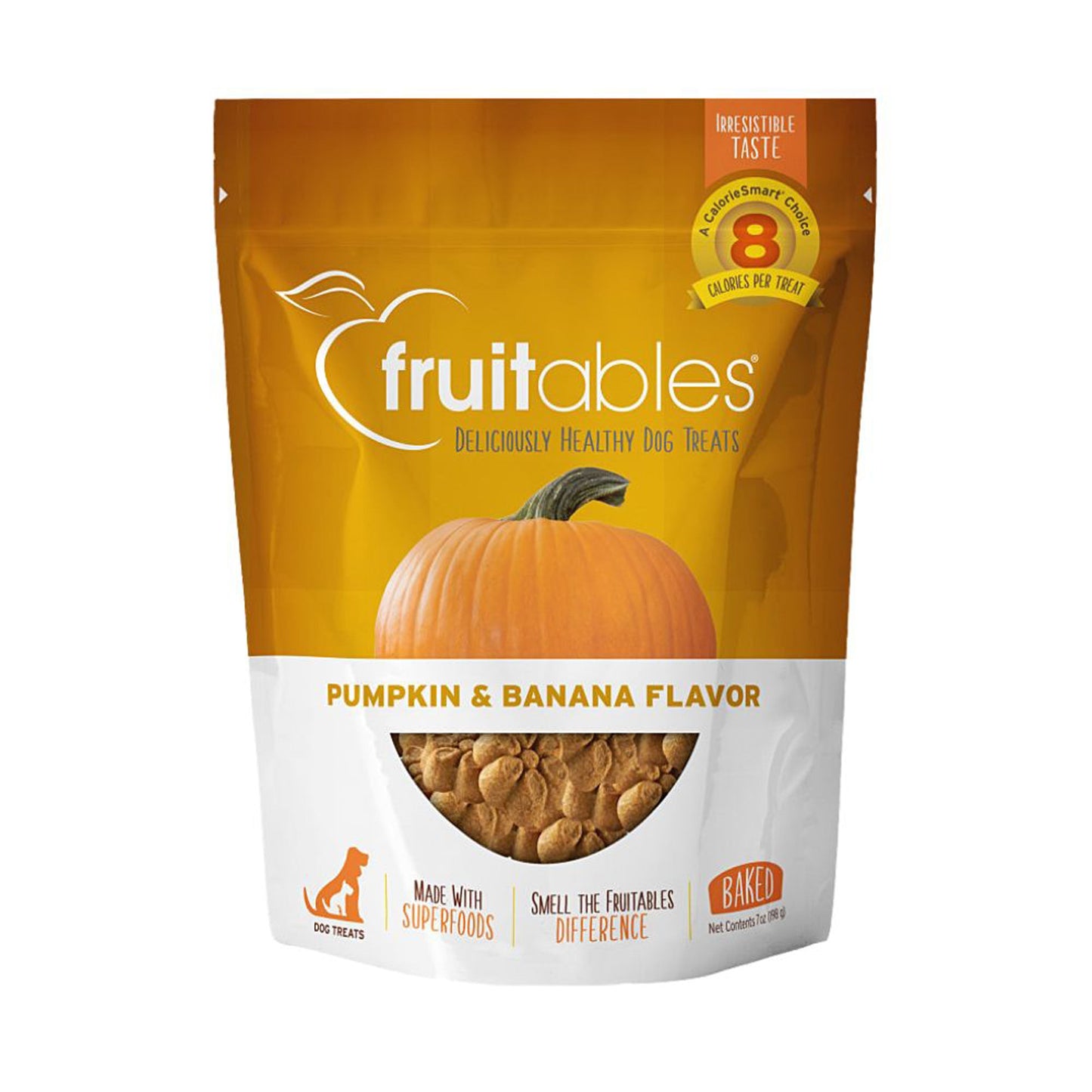 Fruitables Crunchy Baked Dog Treats Pumpkin Banana 1ea/7 oz