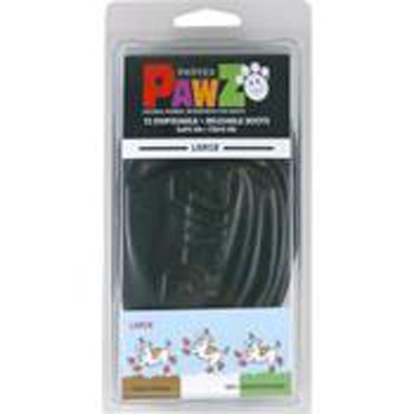 Pawz Dog Boots Black Large