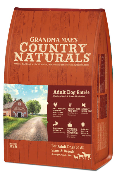 Grandma Mae's Country Naturals Premium All Natural Adult Dry Dog Food Chicken & Rice 1ea/4 lb