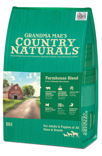 Grandma Mae's Country Naturals Premium All Natural Dry Dog Food Pork 1ea/4 lb