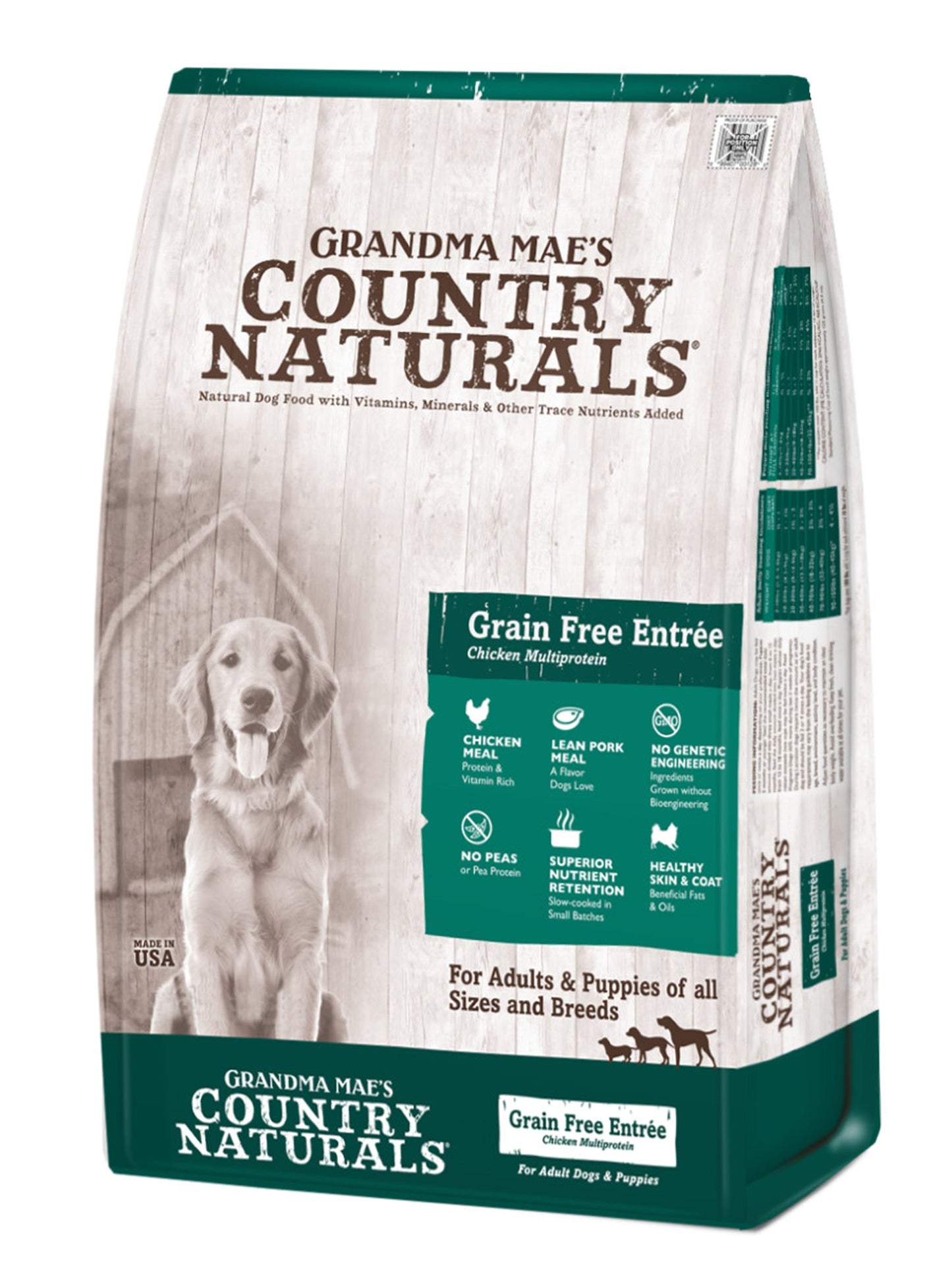Grandma Mae's Country Naturals Premium All Natural Grain Free Dry Dog Food High-Protein Chicken 1ea/25 lb