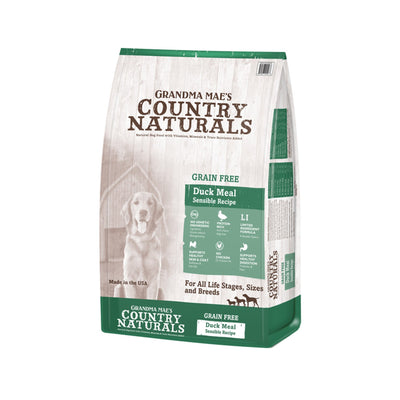 Grandma Mae's Country Naturals Grain Free Dry Dog Food Duck Meal Sensible 1ea/14 lb