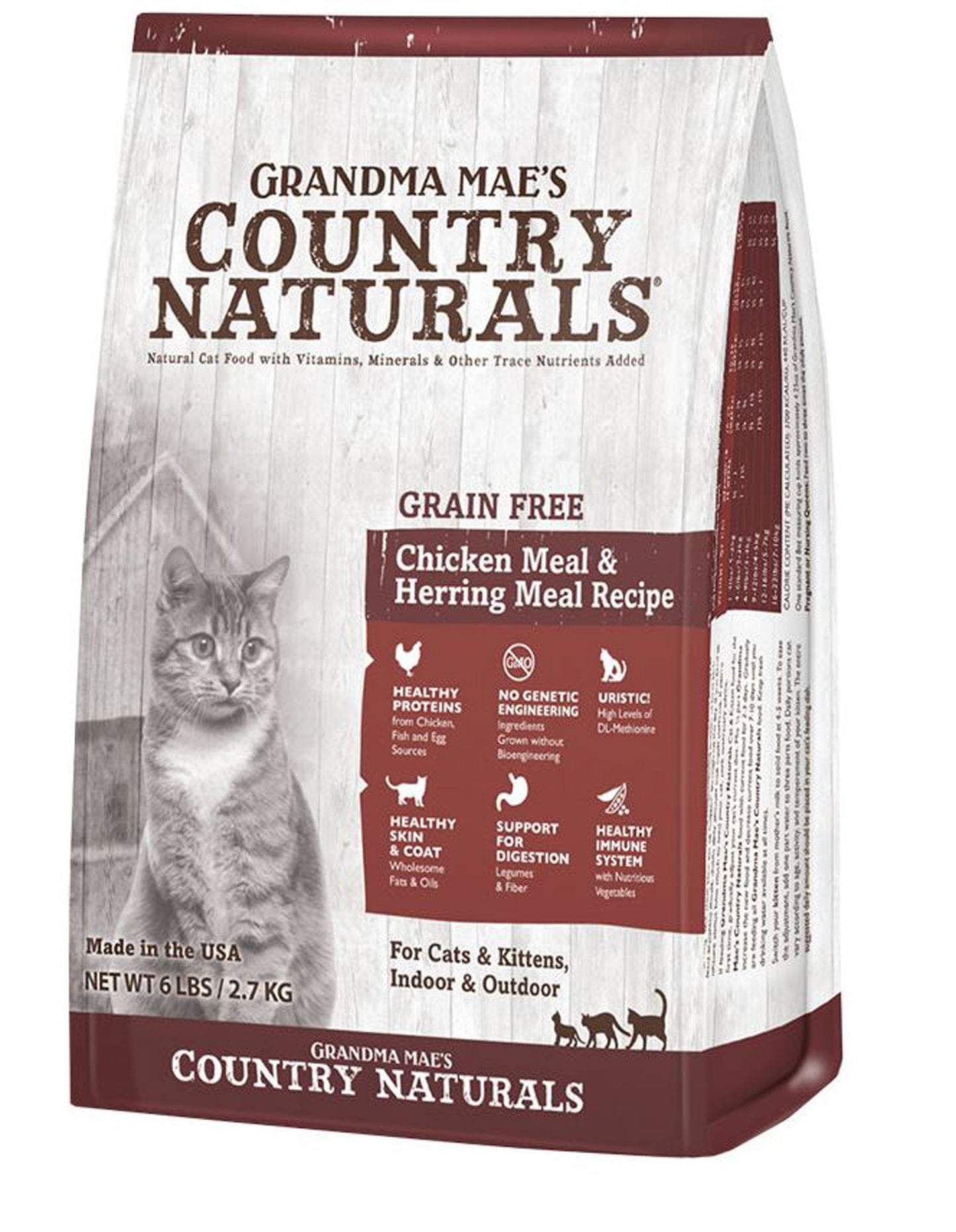Grandma Mae's Country Naturals Grain Free Dry Cat Food Chicken 1ea/6 lb
