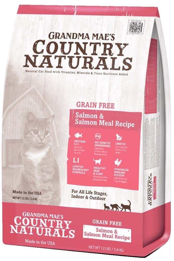 Grandma Mae's Country Naturals Grain Free Dry Cat Food Salmon 1ea/6 lb