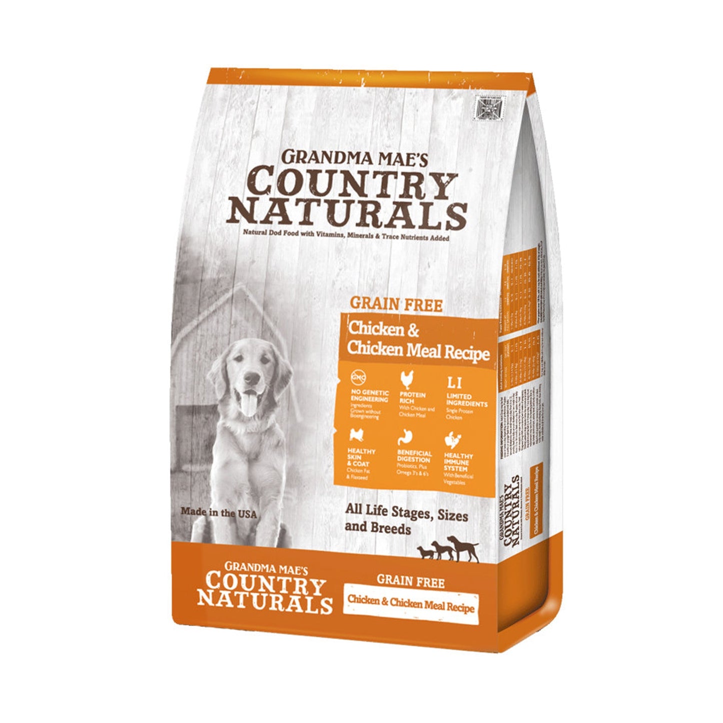 Grandma Mae's Country Naturals Grain Free Dry Dog Food Chicken & Chicken Meal 1ea/23 lb