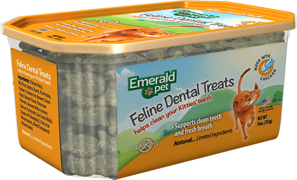 Emerald Pet Feline Dental Cat Treats Chicken 11oz