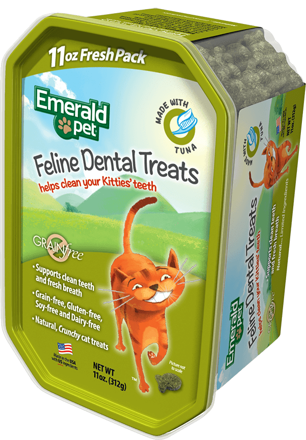 Emerald Pet Feline Dental Cat Treats Tuna 11oz