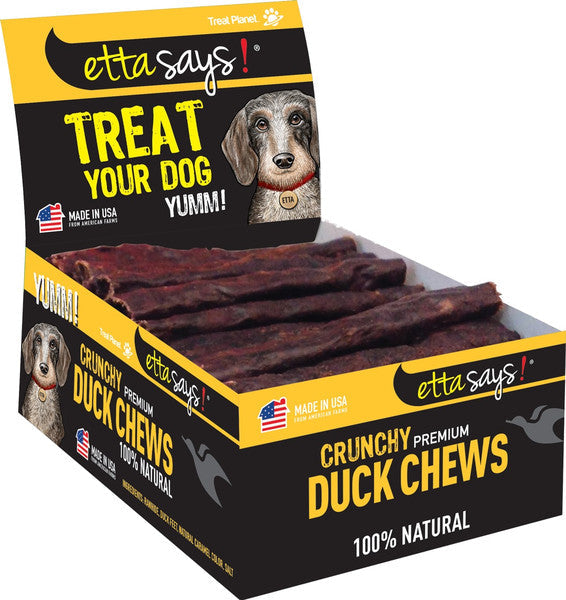 Etta Says! Premium Crunchy - 4.5 Inch Duck Pos - Sold As Display Box Only - Note Individual Units Not Upc Labeled