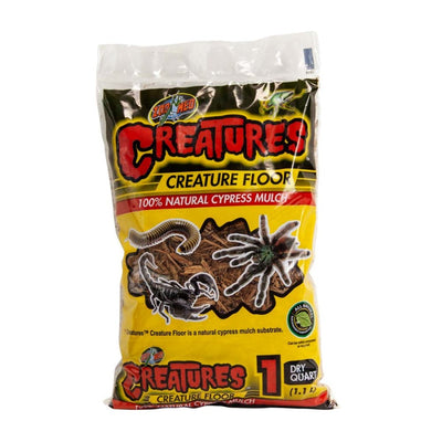 Zoo Med Creatures Creature Floor Natural Cypress Mulch Substrate Brown 1ea/1 qt