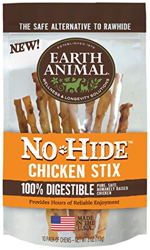 Earth Animal No Hide Chicken Stix Dog Treats; 10 Pack