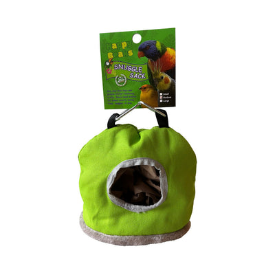 A & E Cages Happy Beaks Snuggle Sack Bird Hut Assorted  1ea/MD