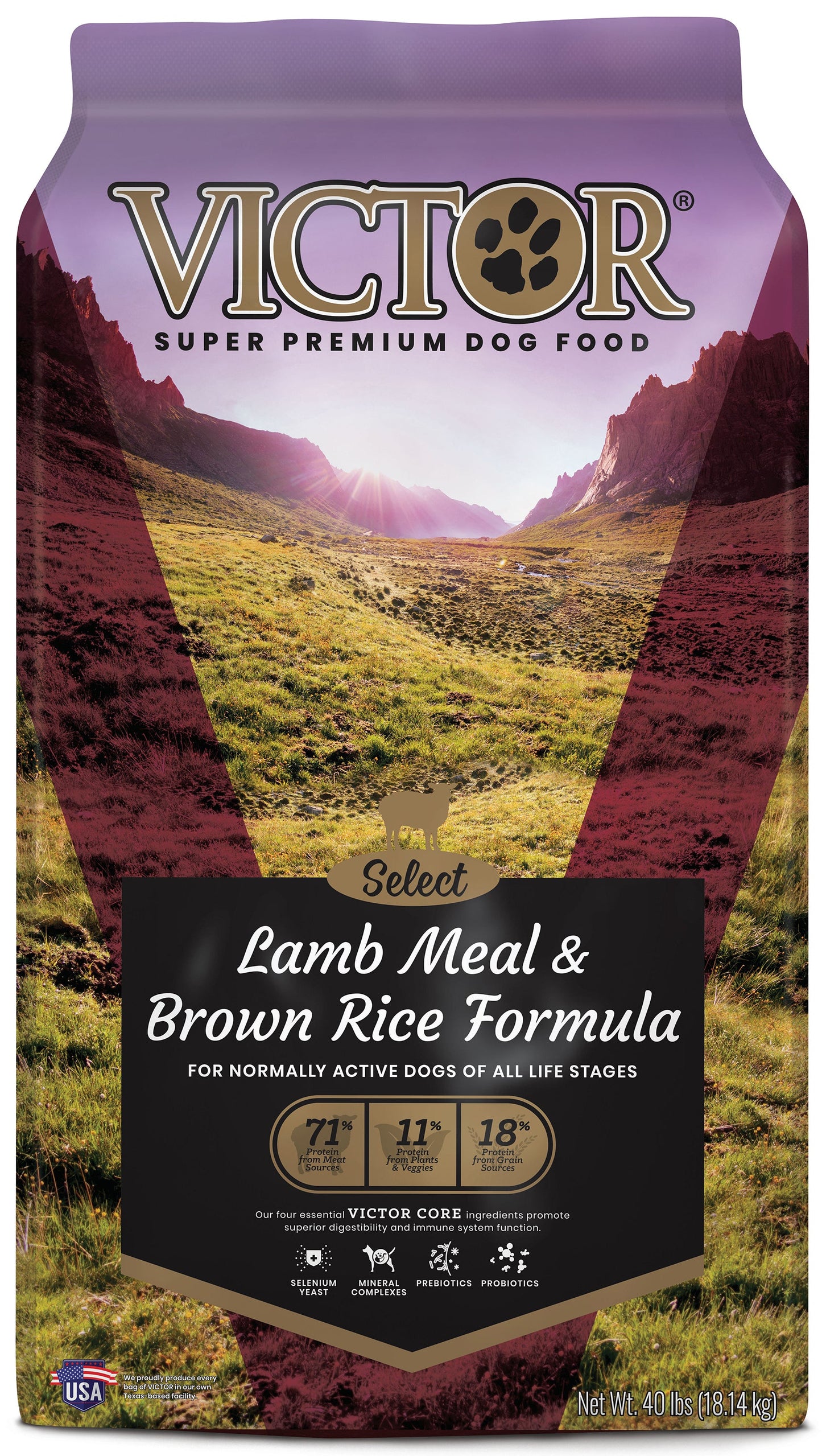 Victor Super Premium Dog Food Lamb Meal and Brown Rice 40 lb